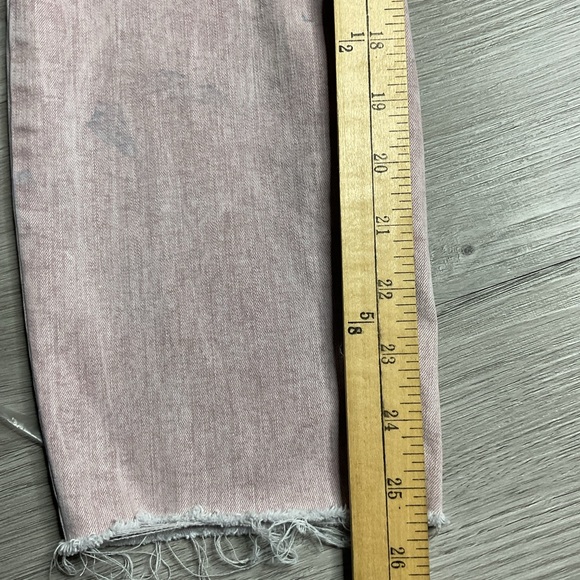 LC LAUREN CONRAD LADIES' SKINNY FRAYED SKINNY ANKLE PINK JEANS,‎ SIZE 10 - Picture 13 of 14